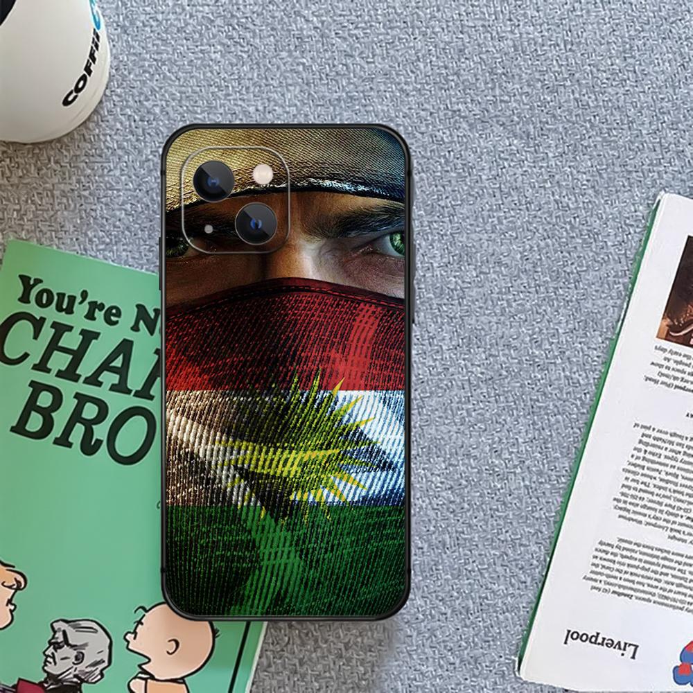 Чехол для телефона с курдским флагом Курдистана для iPhone Xiaomi Mi Samsung Galaxy Redmi Note AS 11 12 13 14 15 22 23 24 5G Pro Plus Max Fe Ultra