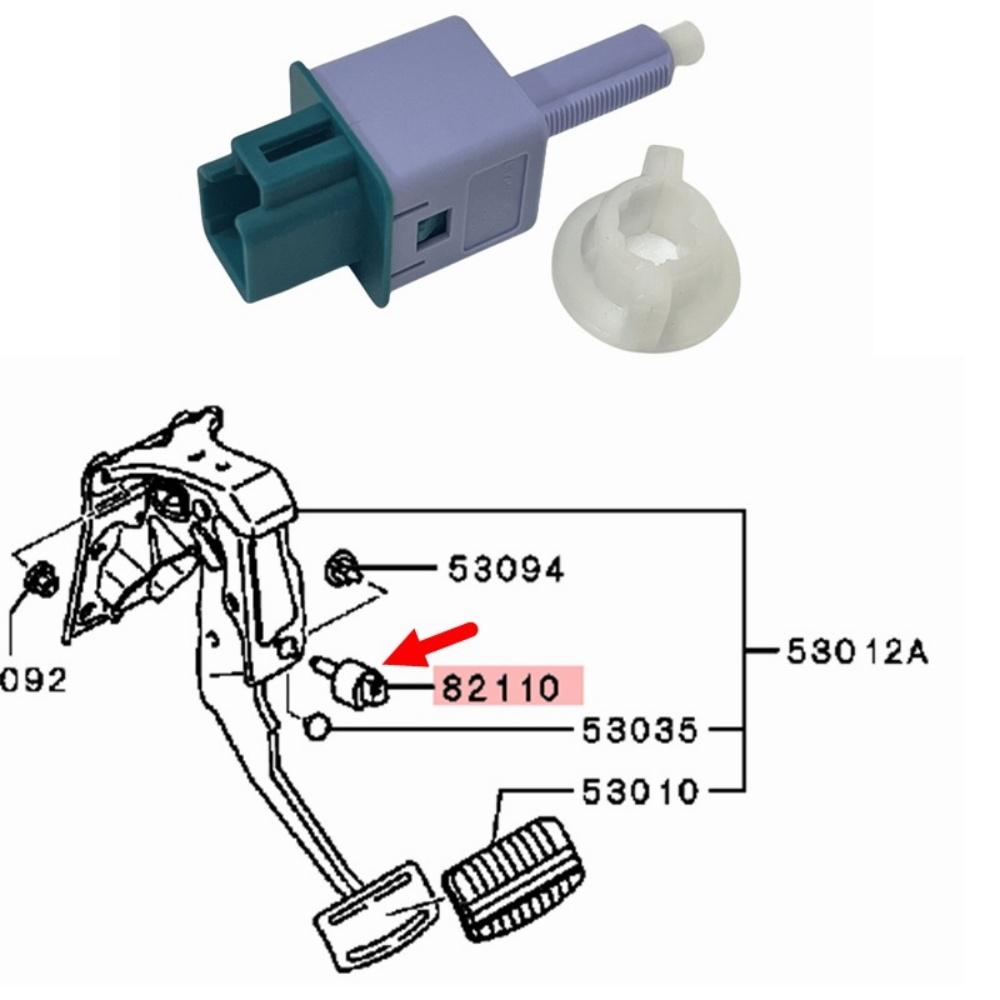 Выключатель стоп-сигнала педали тормоза для Mitsubishi ASX RVR Outlander Eclipse Cross