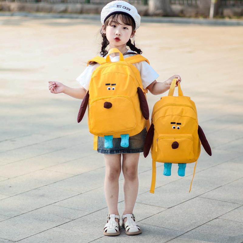 Unisex Kids Backpack With Fun Solid Color Design And Stitching Details For School