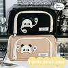 Large Capacity Pencil Case Cartoon Panda Stationery Storage Bag Fashion Pen Bag Student