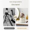 Detachable Rotatable Makeup Brush Box with Lid Desktop Makeup Organizer  Jewelry Container