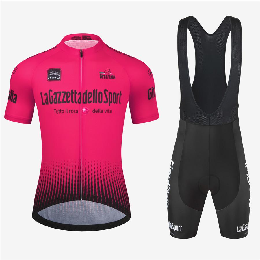2026 Летний Дышащий Велосипедный Костюм Комплект Giro d'Italia Велосипедная Одежда R Шоссейный Велосипед Короткий Рукав Велосипедная Одежда Мужской Mtb Джерси Комплект Спортивная Одежда