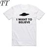 2019 Men Women Print X File Inspired I Want To Believe T Shirt Short Sleeves O Neck Unisex Summer Cool Casual Tshirt