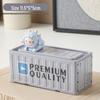Trendy Blind Box Miniature Shipping Container Display Model Ornament Tinplate Storage Gift