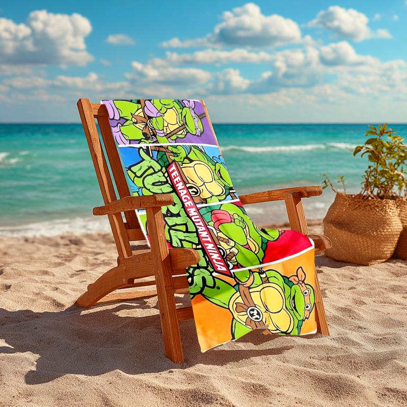 1Pc Ninja Turtles Adventure Beach Towel Quick Dry Multiuse For Beach Pool Gym Yoga Home Travel Christmas Halloween Xmas Gift S1858