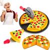Bolalar oshxonasi simulyatsiyasi pizza partiyasi tez ovqat bo'laklarini kesish oziq-ovqat o'yinchog'ini o'ynaydi