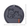 Новая крышка для слива в полу с дезодоратором, рисунок кролик и медведь, силиконовая дезодорирующая подложка для ванной, кухонная, туалетная, противонасекомая