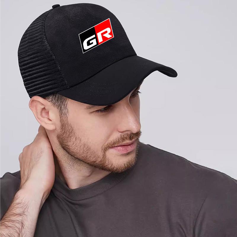 Fashion Car Emblem Prints Baseball Cap Racing Outdoor Sun Hat For Toyota GR 86 Supra Yaris RAV4 Prius Corolla C-HR Camry Auris