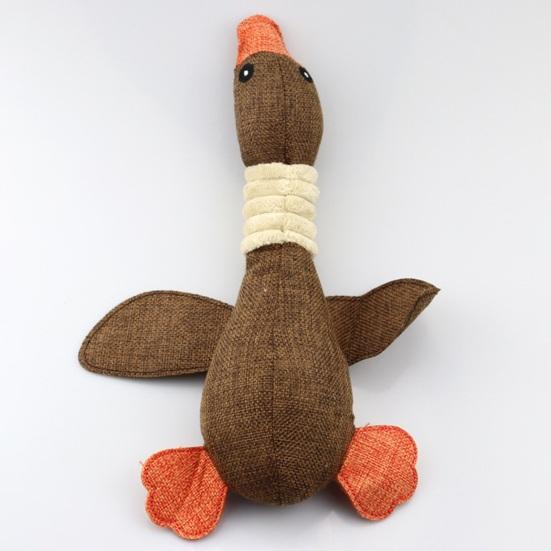 Indestructible Goose Dog Toy for Heavy Chewers Pet Stuffed Wild Goose Chew Toy with Squeaker Supports Healthy Chewing Instincts for Dogs Mental