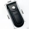 Pocket Hunt Leather Sheath Holder Flashlight Case Belt Loop Case Fold Knife Tool Camp Outdoor Carry