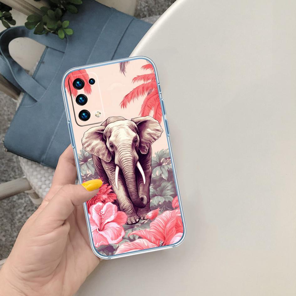 FM2 Animal Elephant Soft Shell Phone Case for Motorola Moto Edge 20 30 40 50 S30 Fusion Ultra Pro Neo Lite + G200 G23