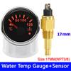 HD 52 мм Универсальный автомобильный датчик температуры воды для лодки с датчиками температуры охлаждающей жидкости, измеритель температуры, красная подсветка с сигнализацией
