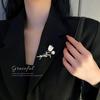 Брошь 'Колос пшеницы' с бриллиантами, модная, тибетская, корсаж для куртки, индивидуальность, интернет-знаменитость, простая булавка, украшение, женское
