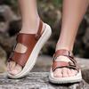 Fashion New Men Flats Summer Mens Sandals Fashion Men Sneakers Outdoor Thick Soled Non-slip Male Beach Sandals Handmade Leather Sandals