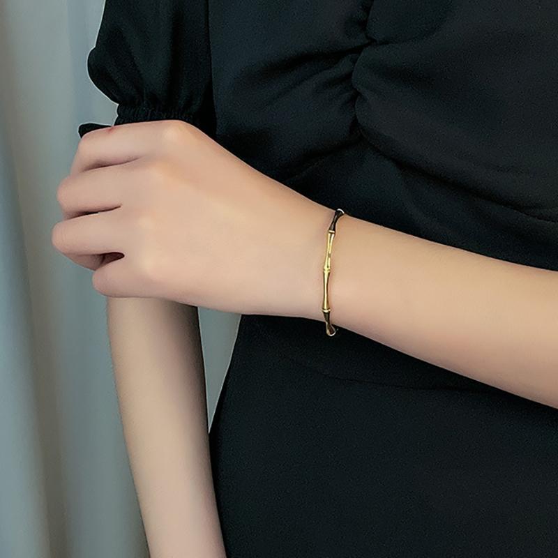 Stainless Steel Bracelets Vintage Men's Fashion Woven Twist Texture Bangles For Women Zircon Statement Streetwear Goth Gifts