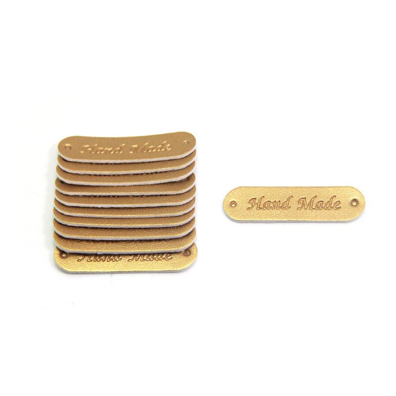 20pcs Blank PU Leather Labels For DIY Craft Sewing Garment Accessories Vintage Jeans Bags Tags Decor Supplies