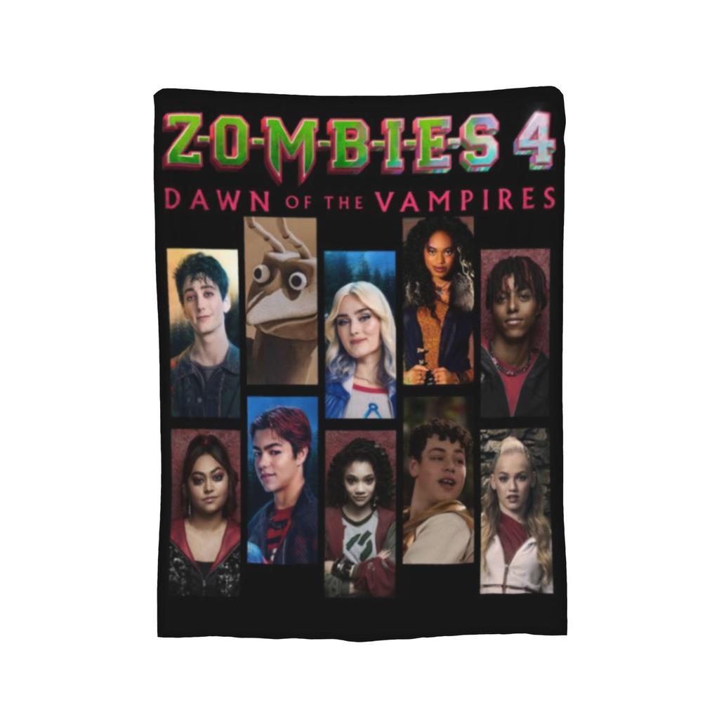 Zombies 4 Vintage Malachi Barton Blanket Flannel Lightweight Throw Blanket for Bedding Couch Bed Rug