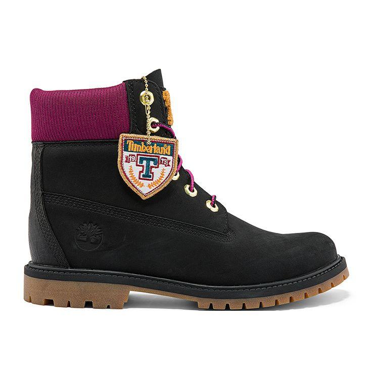 Timberland 6-дюймовые водонепроницаемые короткие ботинки Martin женские черные A44KXW