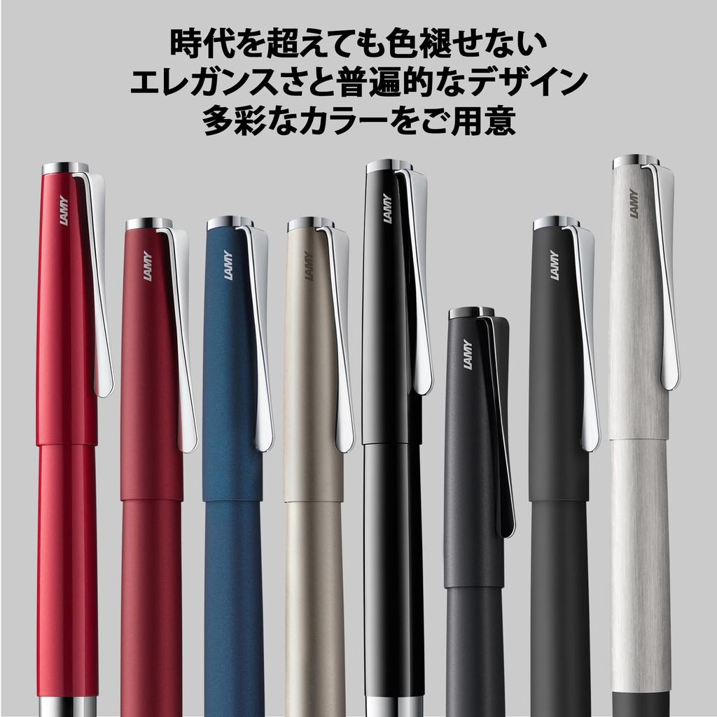 Роллерная ручка LAMY studio черная элегантный металлический корпус роллерная ручка пропеллерный клип толщина линии M включает черный роллерный стержень LAMY M 63 - - & -