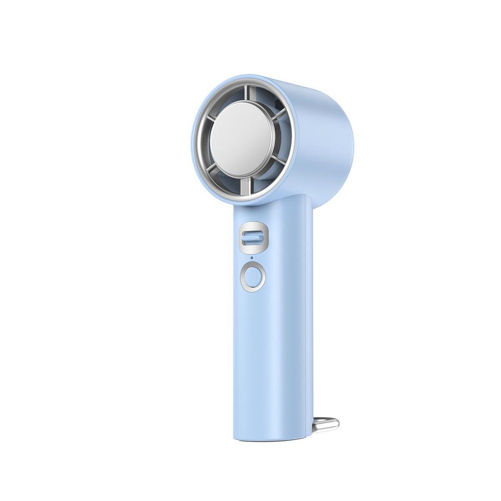 Portable High-Speed 100-Speed USB Rechargeable Handheld Fan with Strong Wind Turbine