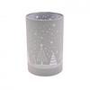 15cm White LED Tube Light - Christmas Trees