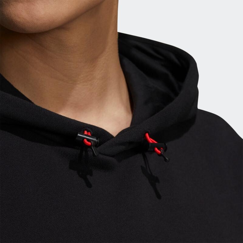 Мужские толстовки Adidas Neo Мужские Черные С капюшоном Умеренные Обычные