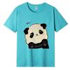 Summer Ladies Cute Cat Printed Cotton Breathable Style T-Shirt Short Sleeve
