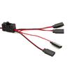 New 4-Way LED Light On/off Controller Switch Y Cable For 1/10 TRX-4 SCX10 RC Crawler