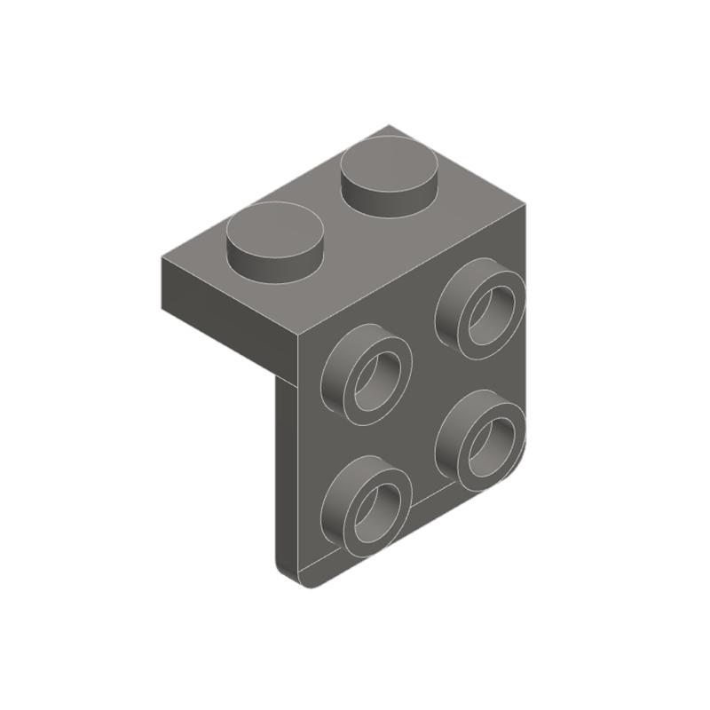 Нетоксичные 10 шт. 44728 Кронштейн 1x2-2x2 Строительные блоки Moc 2+4 Прямоугольные детали Совместимые с Кирпичиками Детские Конструкторы