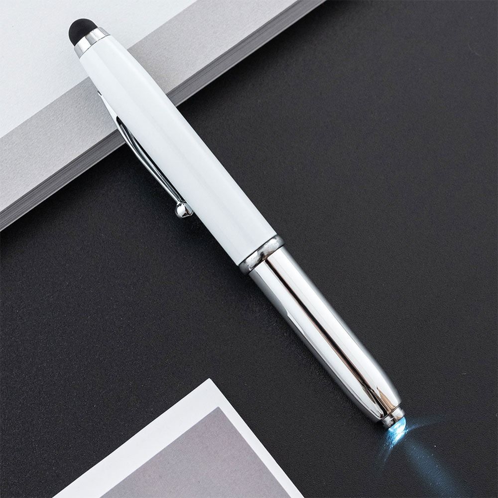 Со светодиодной подсветкой Строительные инструменты Многофункциональная ручка Шариковая ручка Открытый инструмент Емкостная ручка