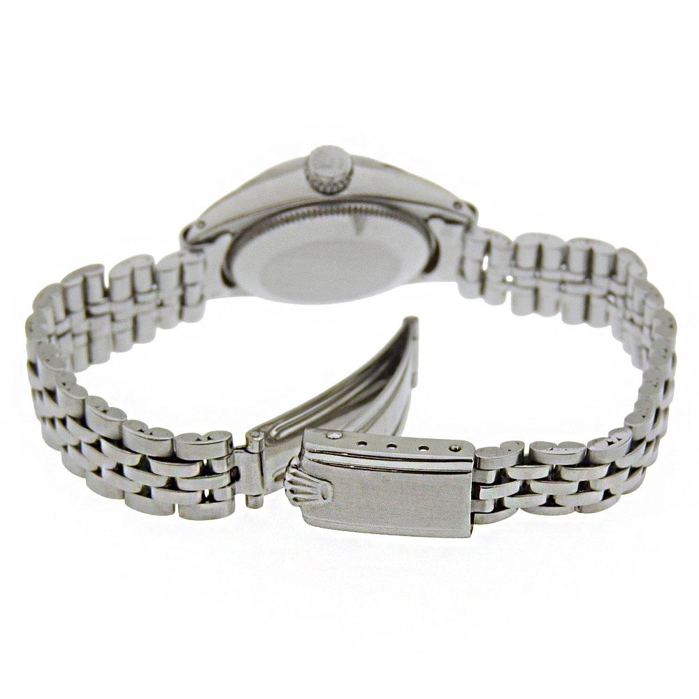 Rolex Oyster perpetual Часы 6623 кал.1161 Серебряный Серебряный циферблат Нержавеющая сталь Механические Автоматические Аналоговый дисплей Женские Б/у