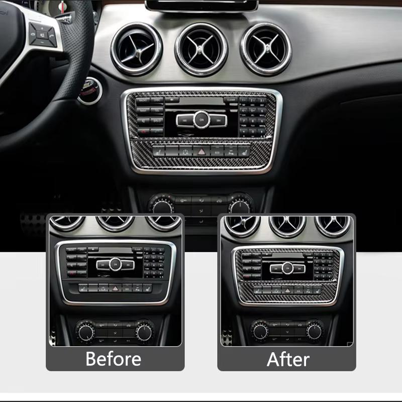 For Mercedes Benz A Class W176 GLA X156 CLA Accessories Car Interior Air Conditioning CD Console Panel Cover Trim Car Styling