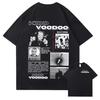Kidd Voodoo Satiro Tour 2025 Графическая футболка для мужчин и женщин Хип-хоп Уличная одежда Свободные топы 100% Хлопок Футболка 09282