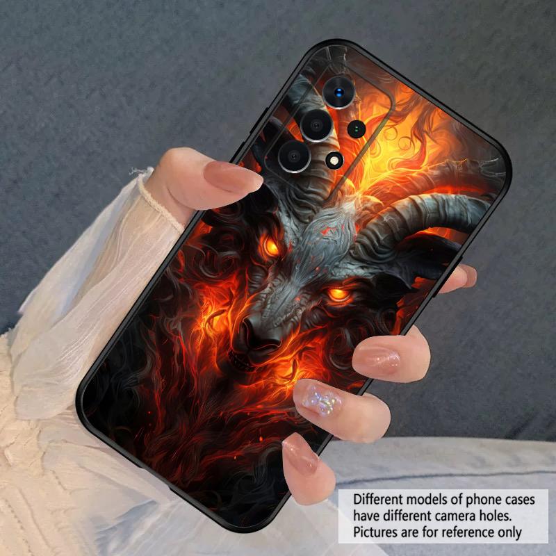 Светящаяся голова льва для Samsung A03 Core A 04 05 06 12 14 15 16 22 23 Galaxy A25 26 4G 34 35 52 53 56 71 73 90 5G мягкий чехол для телефона