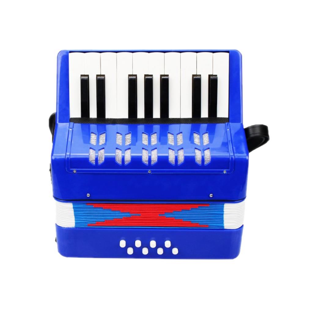 Kids Children Accordion 17-Key 8 Bass Mini Small Accordion Educational Musical Instrument for