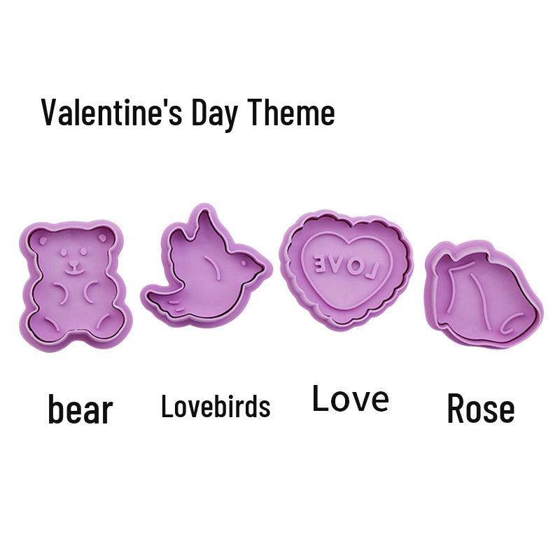 Набор 3D мультяшных формочек для печенья - Весенние пресс-вырубки для Рождества, Хэллоуина и Пасхи