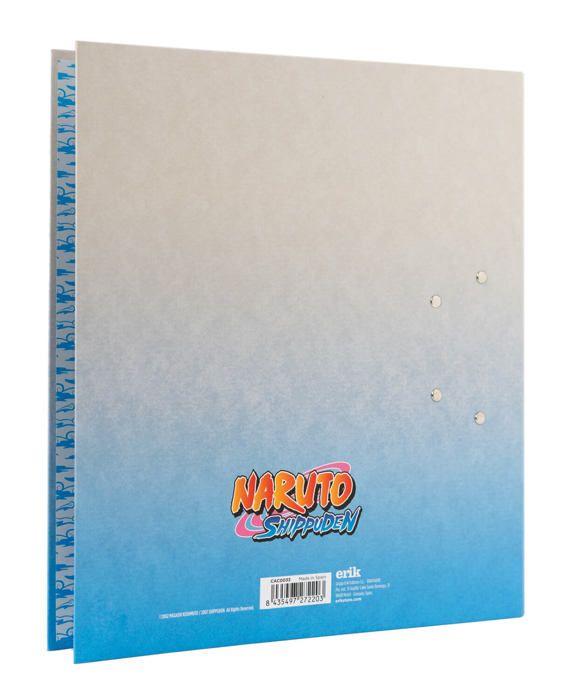 Classeur - ERIK EDITORES - Naruto - Couverture rigide 2mm - Mécanisme à levier - Compresseur en métal