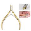 monja Щипцы для кутикулы для дизайна ногтей, толкатель, ножницы, золото, нержавеющая сталь, удаление омертвевшей кожи, чистка, маникюр, педикюр, инструменты для ухода