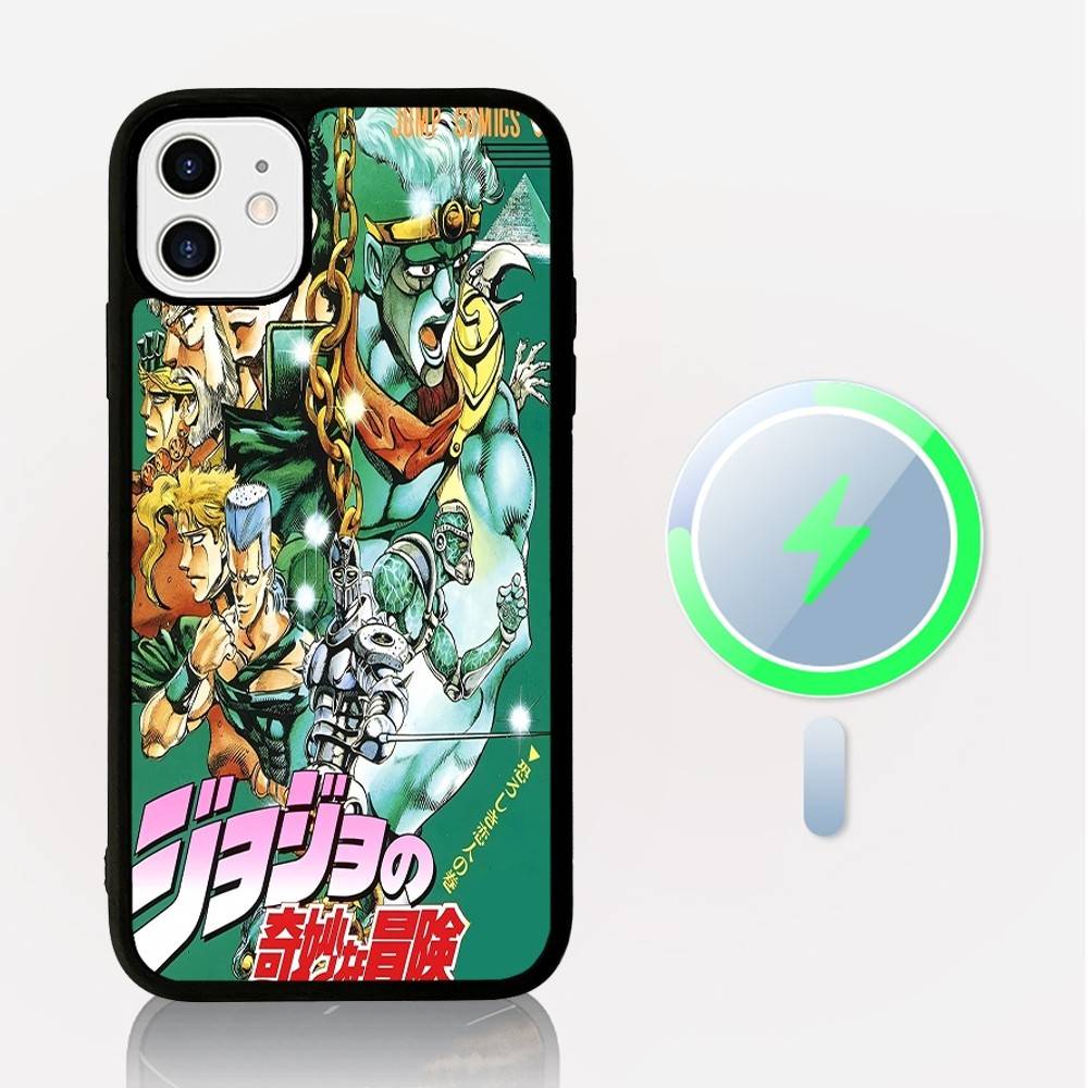 JoJos Bizarre Adventure Phone Case Magnetic Case For IPhone 16 14 13 12 11 15 Pro Max Plus For Magsafe Wireless Charge Cover
