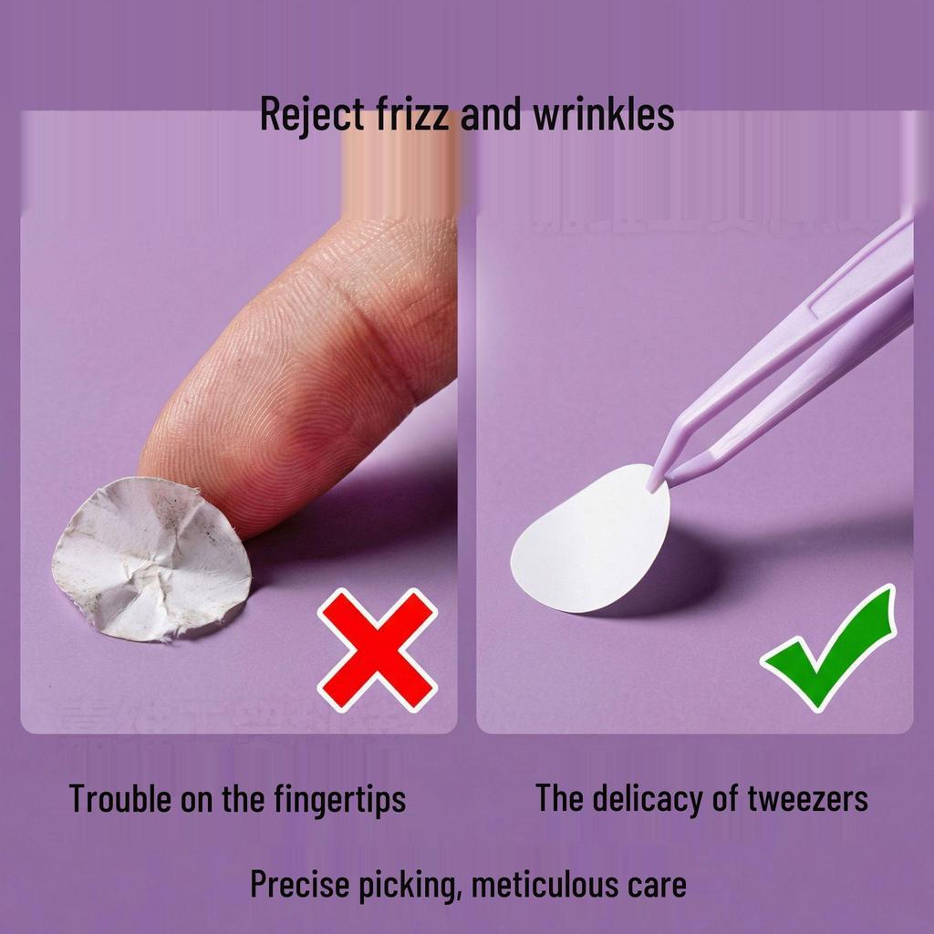 Handmade Journal Stickers Set with Colored Clips & Small Macaron Tweezers for DIY & Nail Art