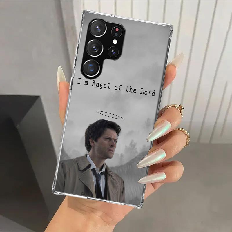 Чехол для телефона Supernatural Ангел Кастиэль для Samsung Galaxy S26 S24 S23 Ultra S25 Edge S22 S21 Plus S20 FE + Мягкий печатный чехол Funda