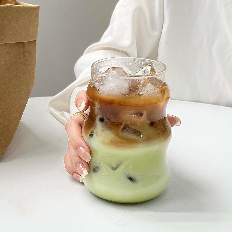 Кружка для кофе Chubby из высокоборосиликатного стекла, бытовая для девочек, для питья холодной воды и напитков с высокой термостойкостью, стакан для молочного чая, стакан для воды