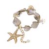 Набор ожерелий на ключицу для пляжного отдыха с ракушками и морскими звездами