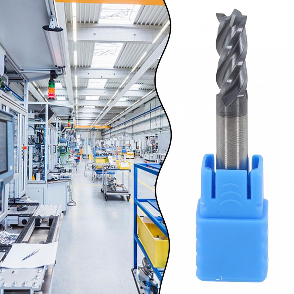 Полезные концевые фрезы 1 мм~20 мм Инструмент 4 зуба Аксессуар Покрытие AlTiN Твердосплавная фреза