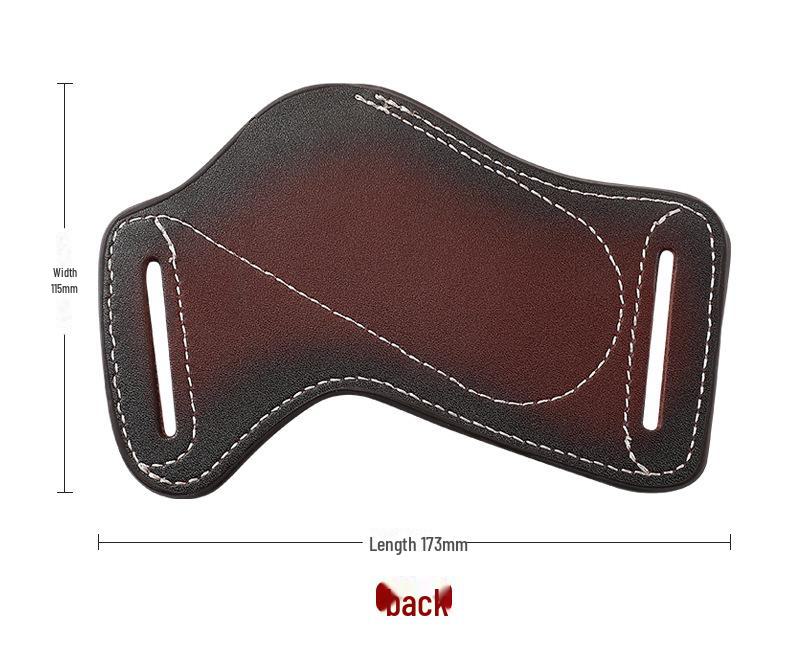 Многофункциональная тактическая кожаная поясная сумка для хранения складного ножа