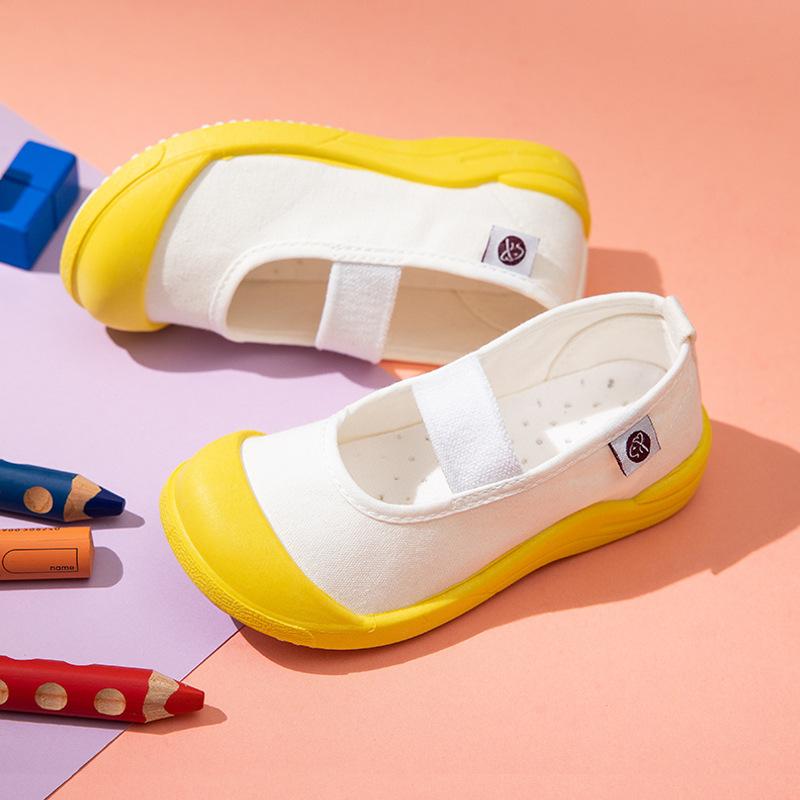 Модные универсальные детские парусиновые туфли, матерчатая обувь для девочек, детские белые туфли для малышей, домашняя обувь Classmates