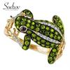 Creative Personality and Realistic Frog Shape Zircon Ring