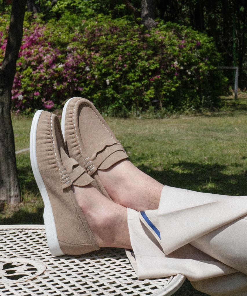 Allclassic Alc4411W Resort Shirred Loafers_Beige Suede