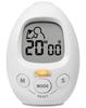 Study Egg Interval Timer, Study, Repeat, Sports, Training, Silent, Light-Up Activated, T-601, White