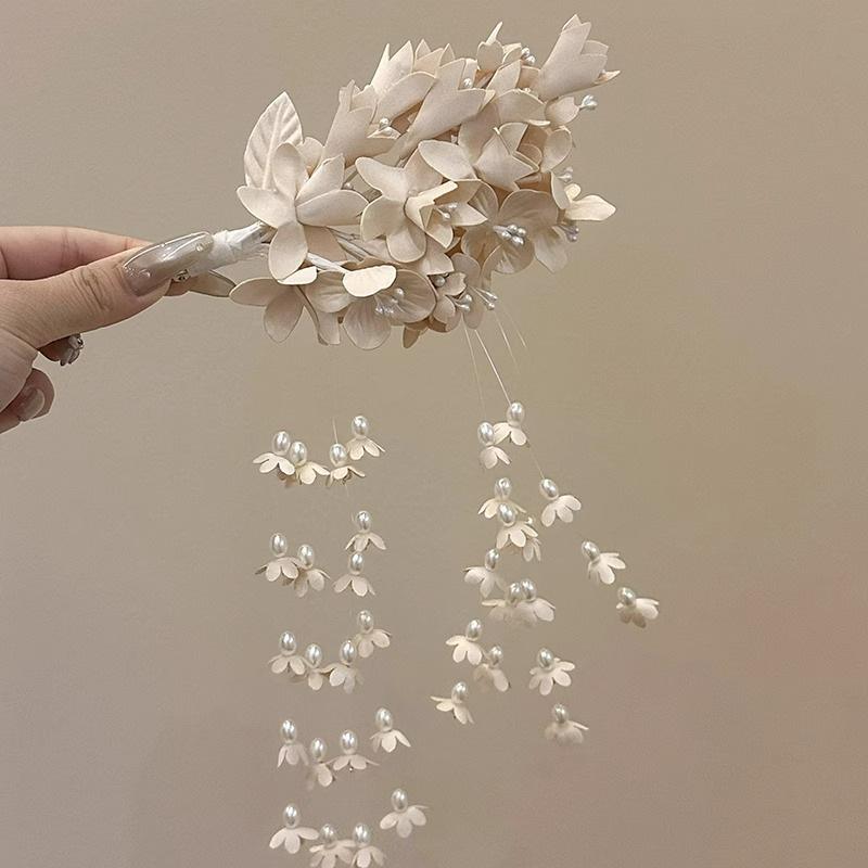 Ретро фиолетовая заколка для волос с кисточкой «Ландыш» - в китайском стиле ципао